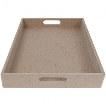 Bandeja MDF recta con Asas 35x25x4,5