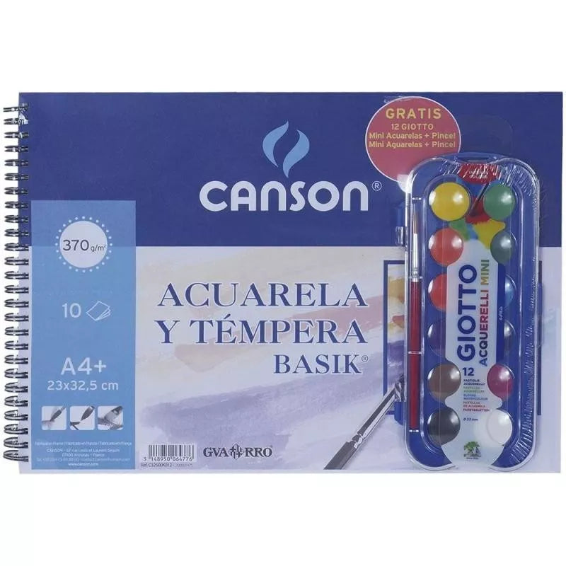Bloc Basik Acuarela Y Tempera