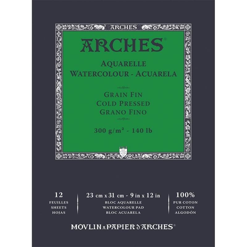 Papel Acuarela Arches Grano Fino