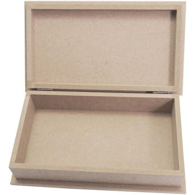 Caja/joyero rectangular MDF 26,5x14,5x8 cm.