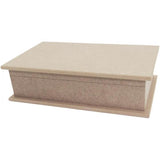 Caja/joyero rectangular MDF 26,5x14,5x8 cm.
