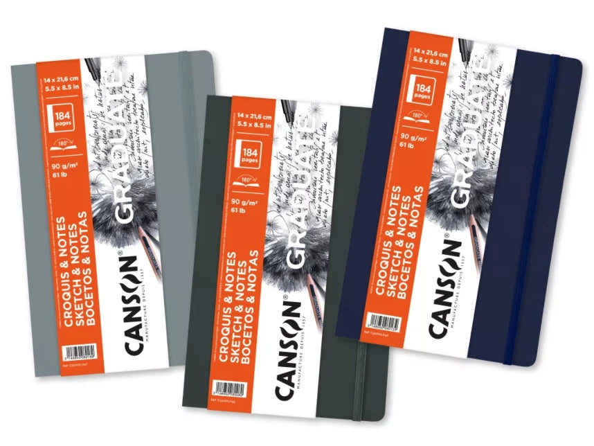Cuaderno Sketch Graduate Tapa Blanda Gris