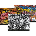 Carpeta De Dibujo Graffitti Blanco/Negro 32x45