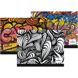 Carpeta De Dibujo Graffitti Blanco/Negro 32x45