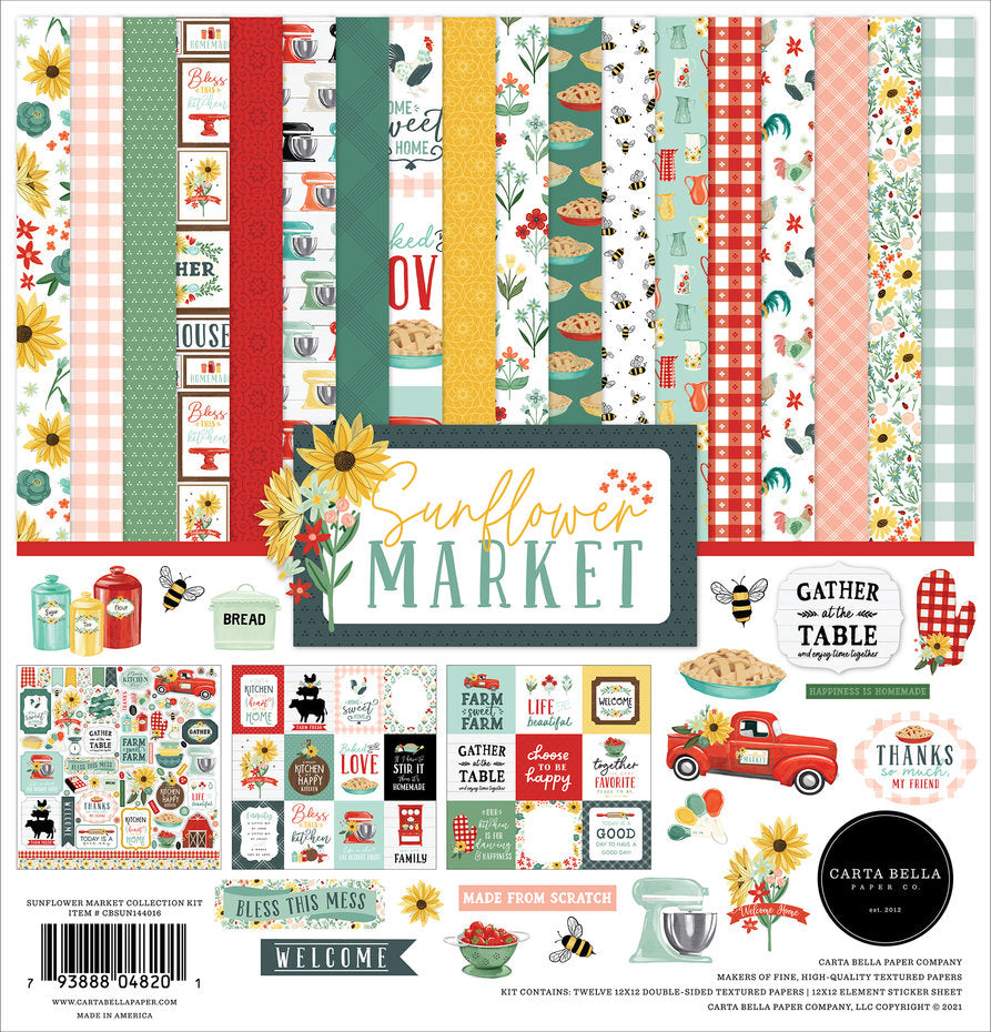 Block de papeles 30x30 Sunflower Market