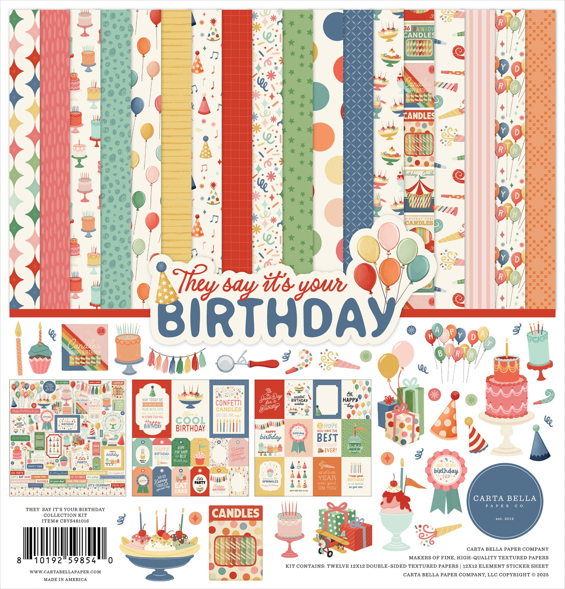 Block 30x30 They say ist´s Your Birthday