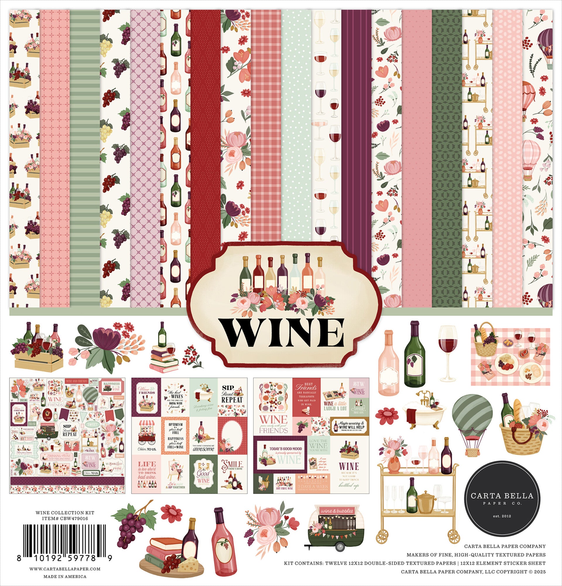 Block 30x30 wine