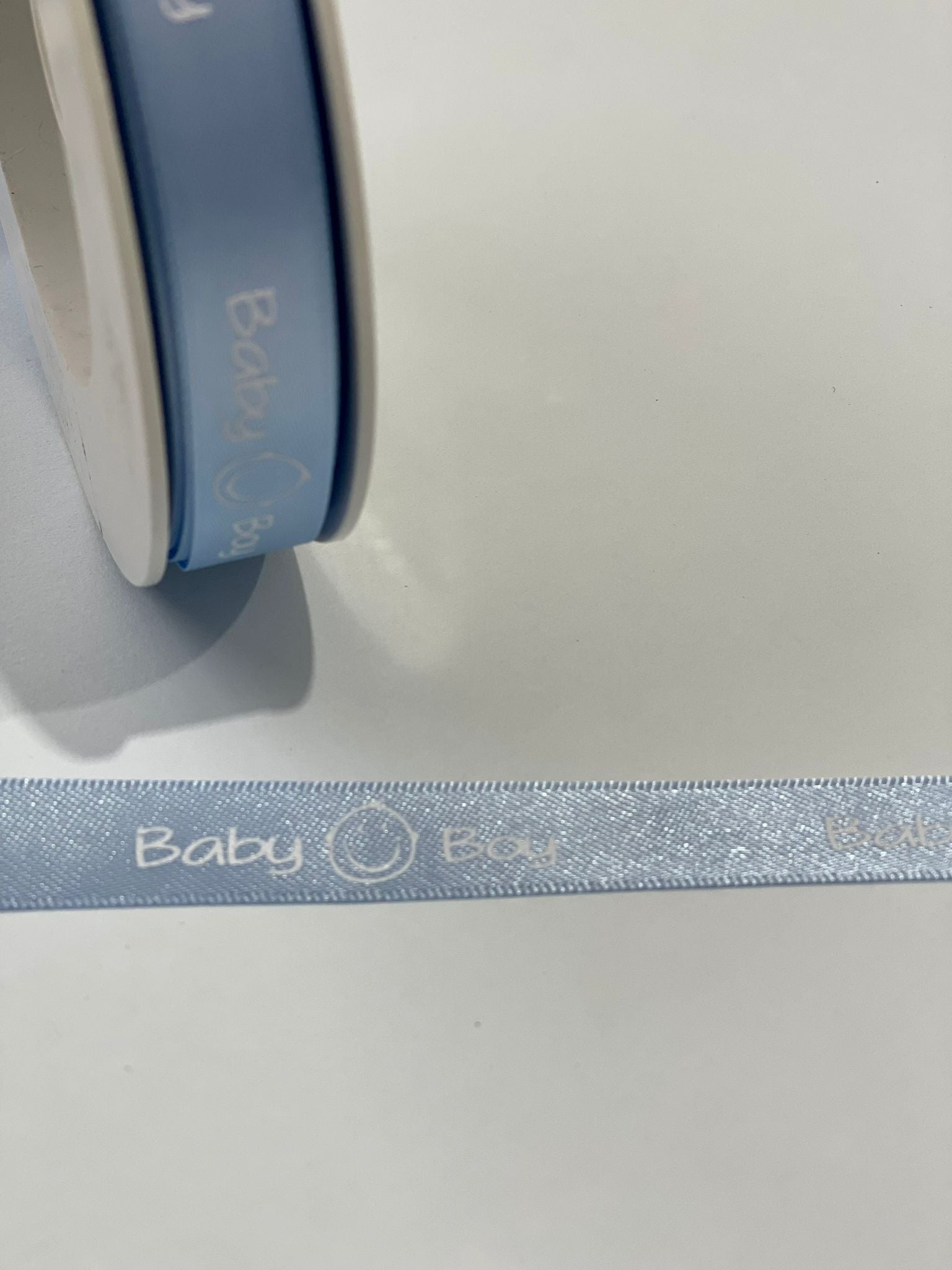 Cinta Nastro Raso Azul Claro Baby Boy 1,5 Cm