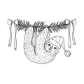 Sello Perezoso en navidad