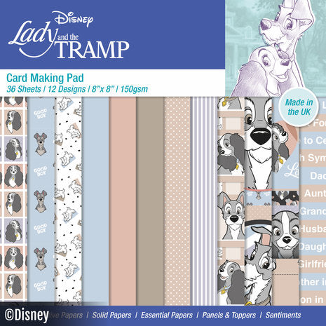 Block 20x20 La Dama Y El Vagabundo Disney