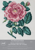 Kit De Punto De Cruz Floragenius Rosa Damascena Grandiflora