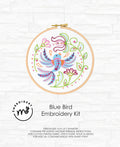 kit de Bordado Pajaro Azul
