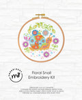 Kit de bordado Floral Snail