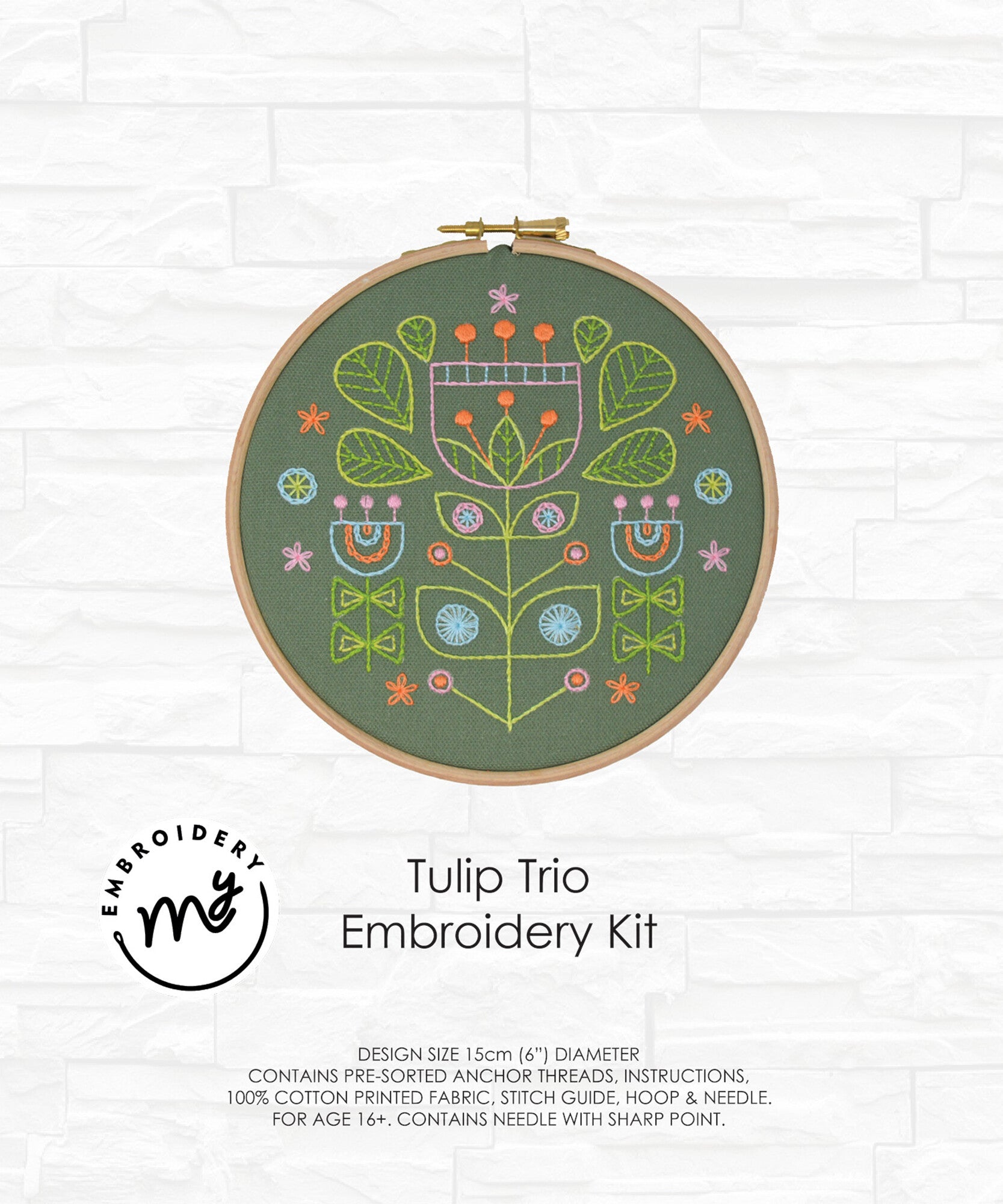 Kit de Bordado Tulip trio