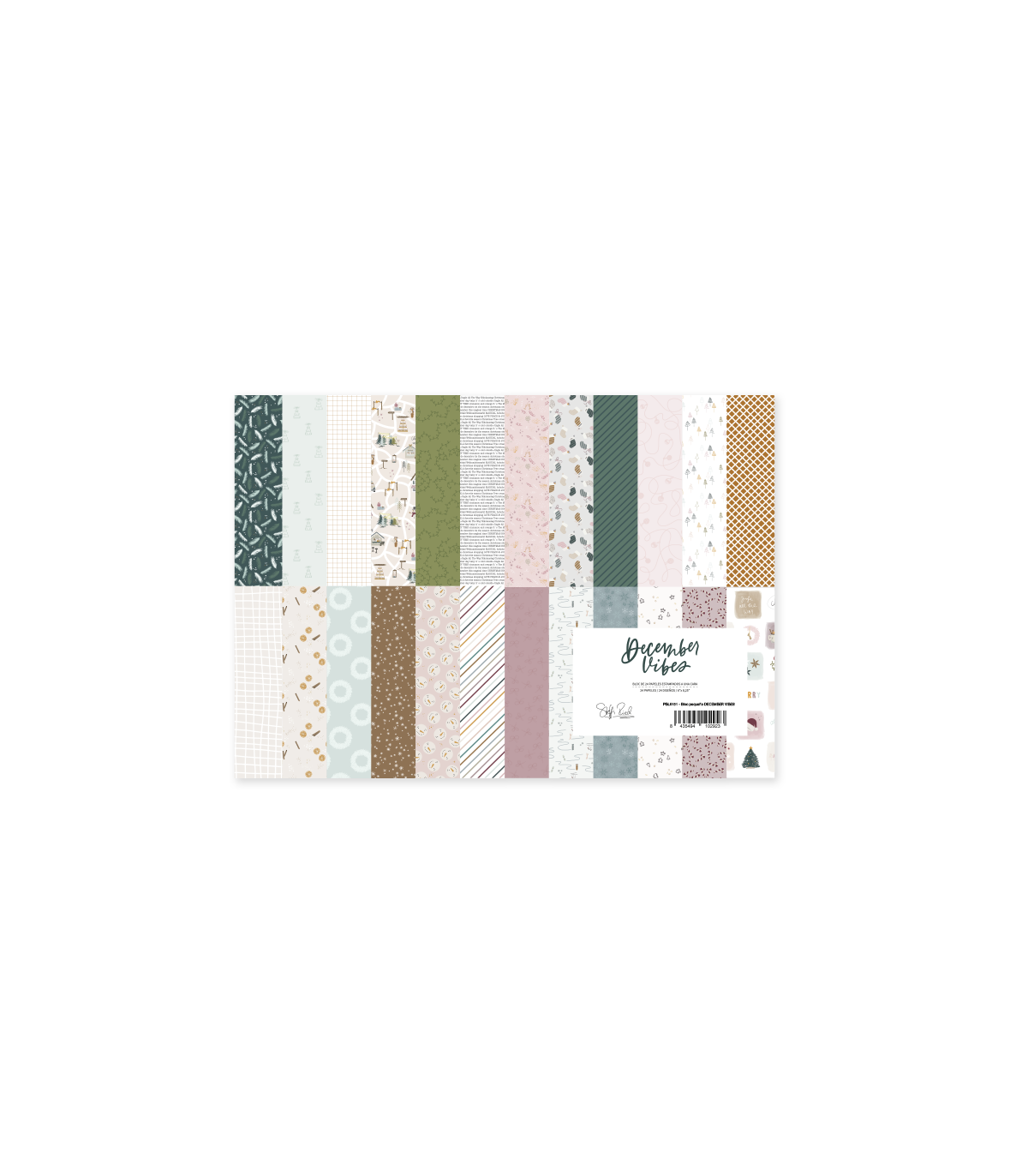 Block 15,2x20,3 December Vibes By Lora Bailora