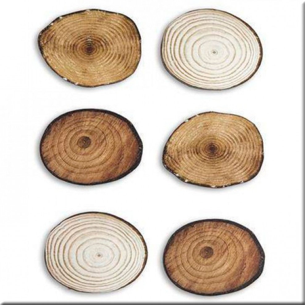 Rodajas Madera Ovalada Pequeña