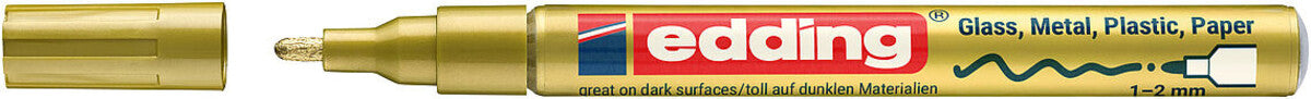 Rotulador Edding e-751 Gloss paint Marker Gold 4-751-9-053