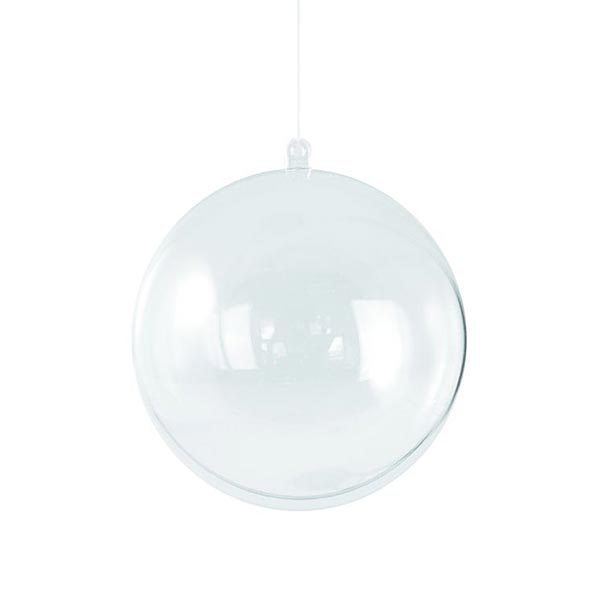 Bola Plástico Transparente 10 Cm