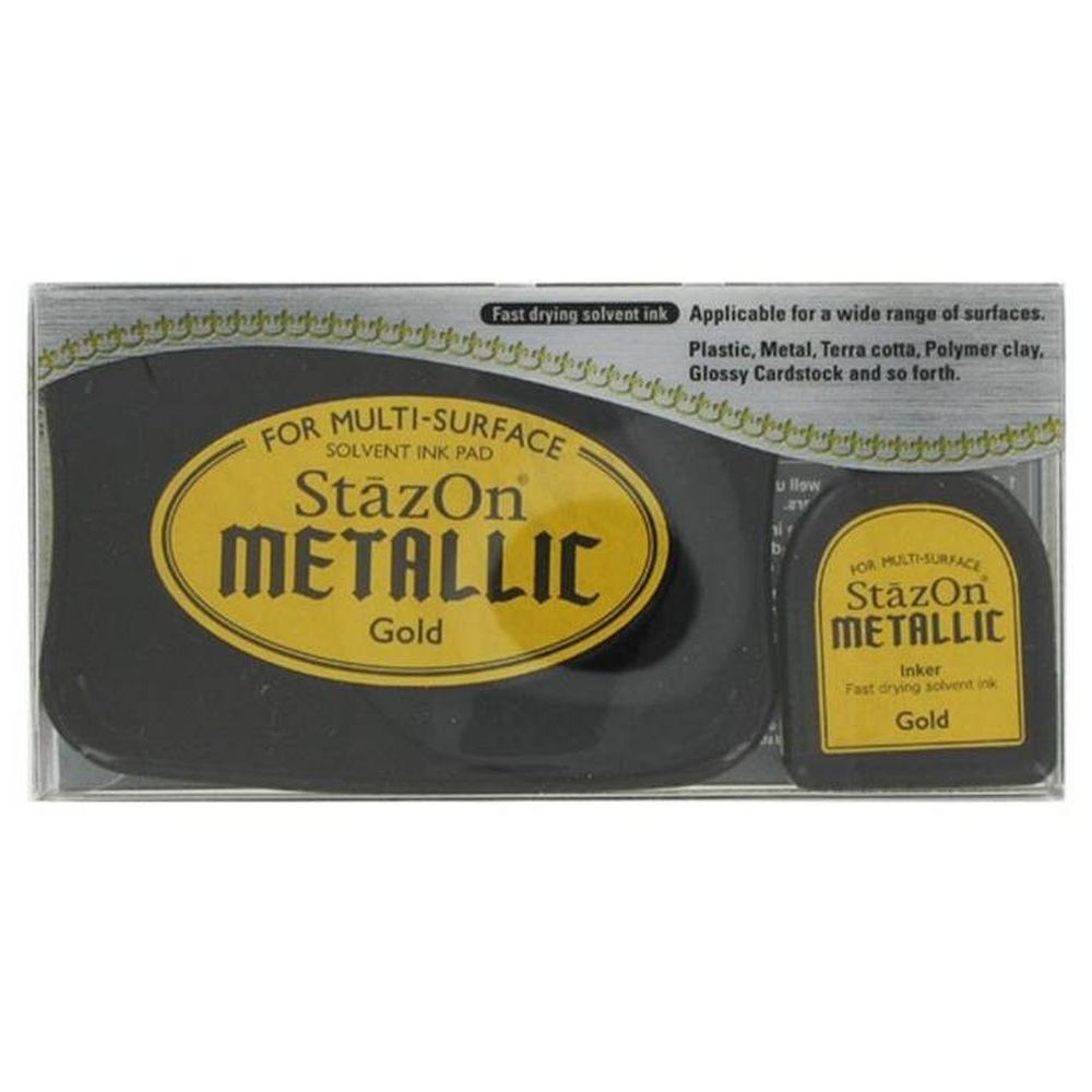 Tinta Stazon Metallic Gold