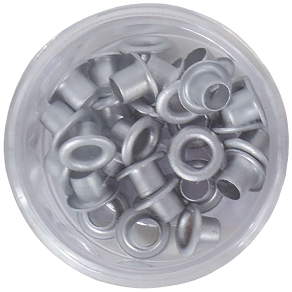 Eyeletets Metálico Plata