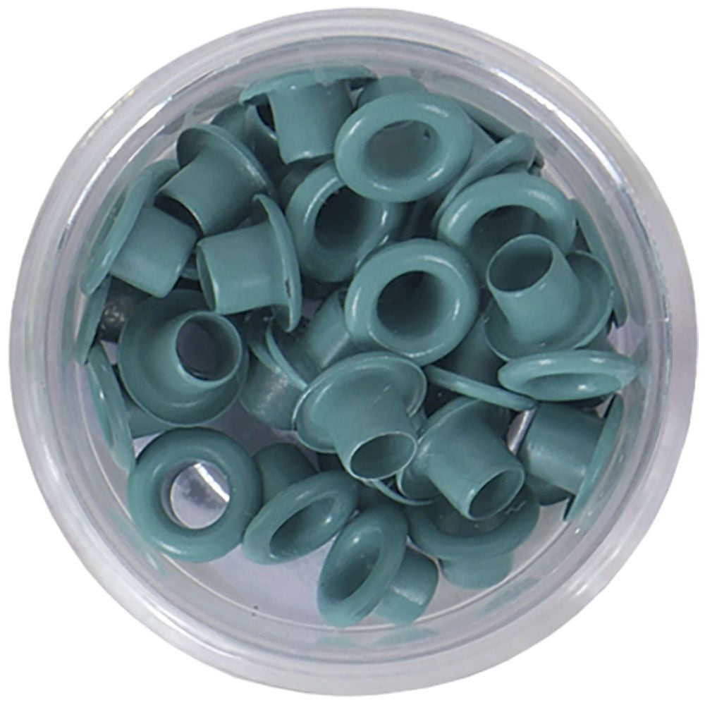 Eyelets Verde Agua Aluminio