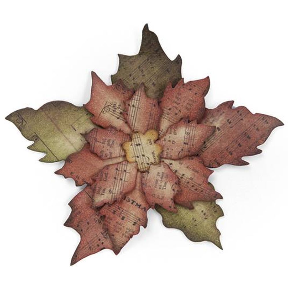 Troquel Poinsettia Bigz Tim Holtz