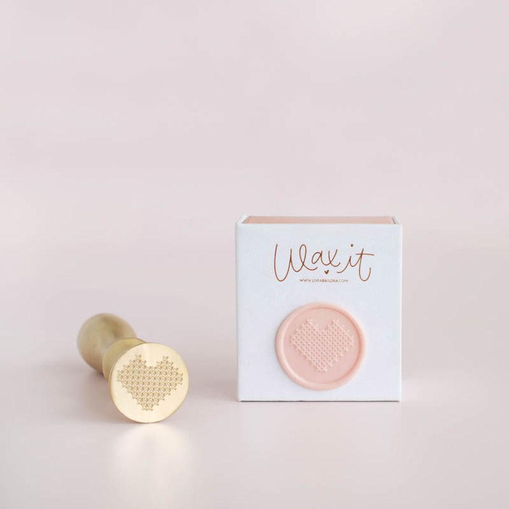Sello De Lacre Wax It Corazón Punto By Lora Bailora