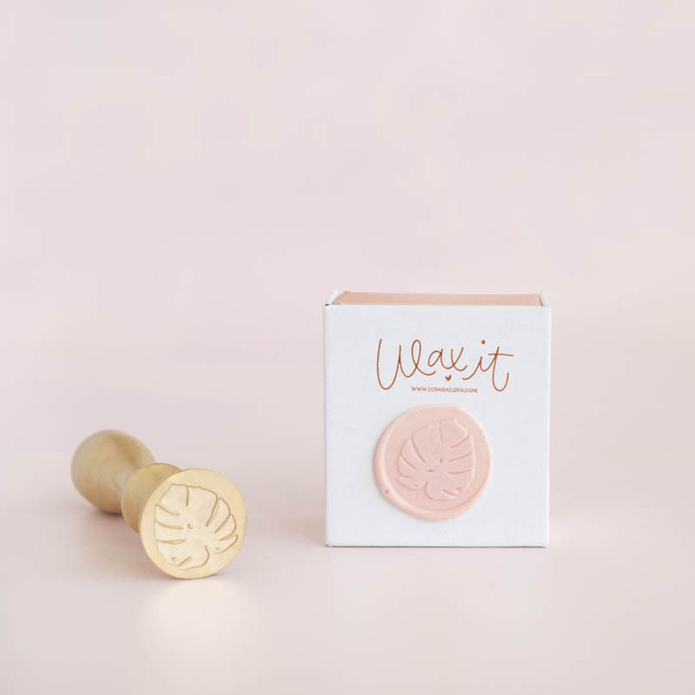 Sello De Lacre Wax It Monstera By Lora Bailora