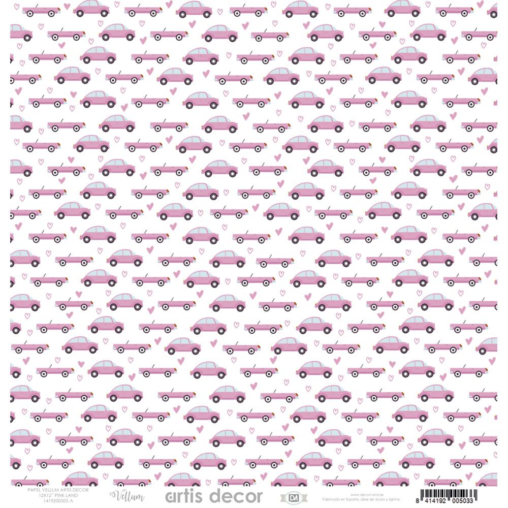 Block 30x30  Acetato Y Vellum Pinkland
