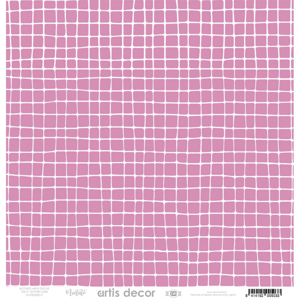 Block 30x30  Acetato Y Vellum Pinkland