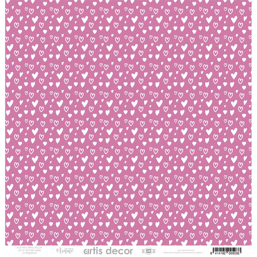 Block 30x30  Acetato Y Vellum Pinkland