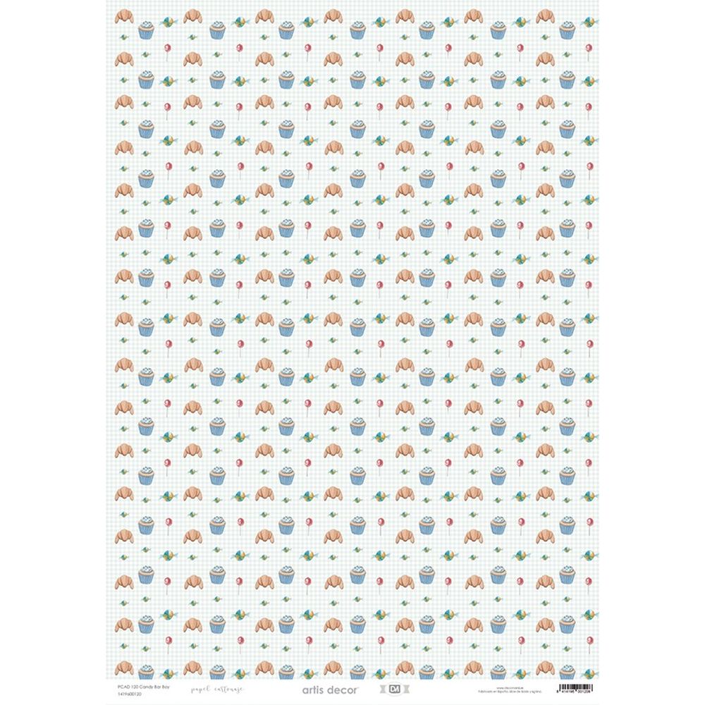 Papel Cartonaje Cuadros Rosa