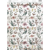 Papel De Arroz Flor De Algodón 29,7X42Cm