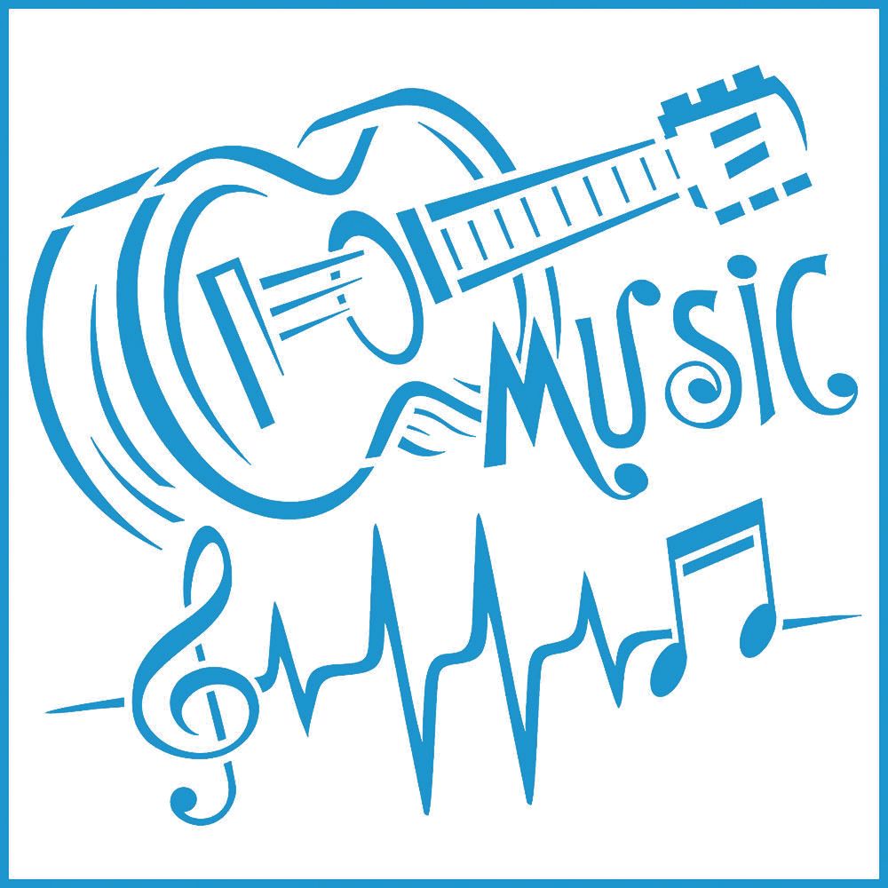 Stencil Guitarra 20x20