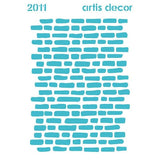 Stencil Ladrillos 15X20