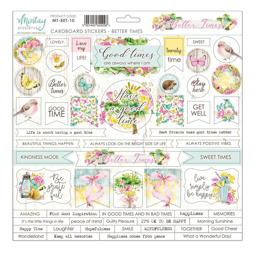 Die Cuts Better Times Mintay By Karola