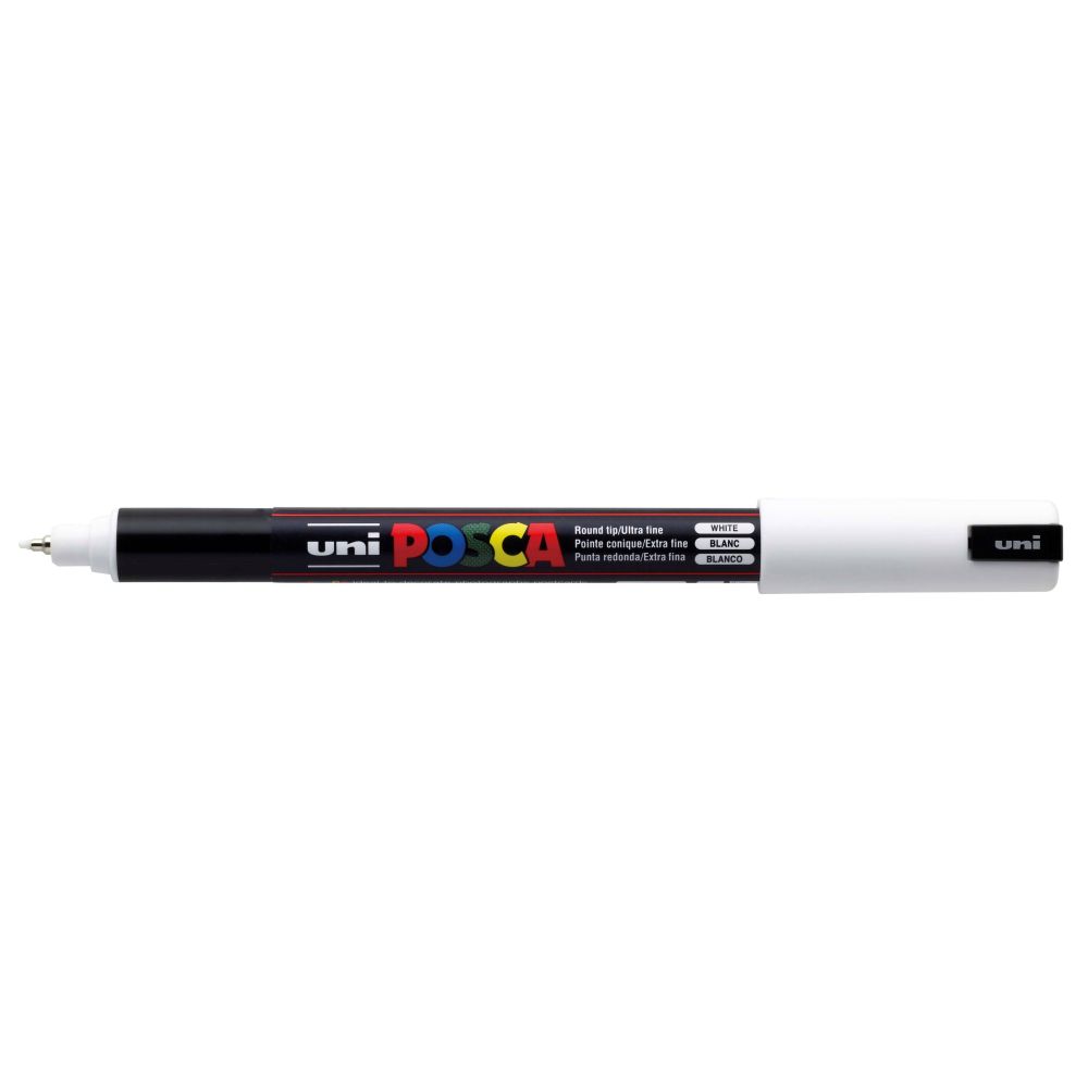 Uni Posca Rotulador Fino Blanco 1 0,7mm