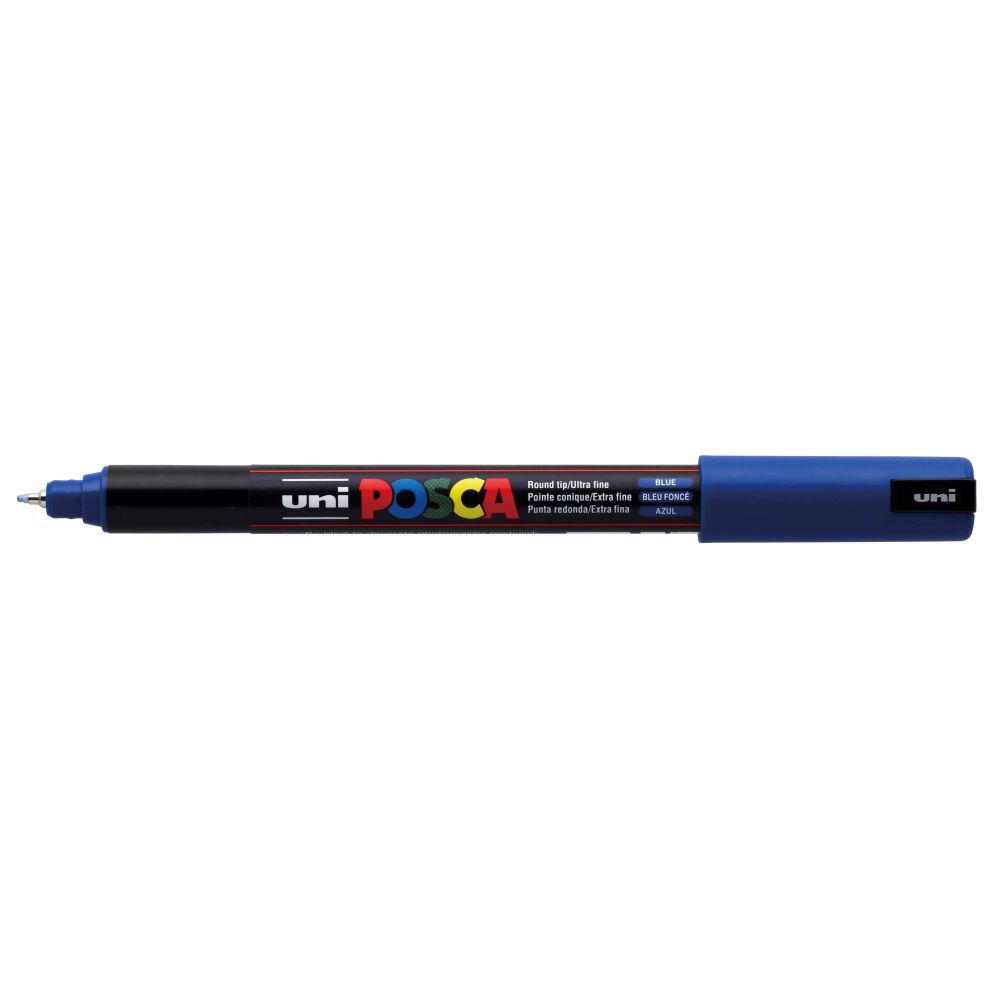 Uni Posca Rotulador Fino Azul 33 0,7mm