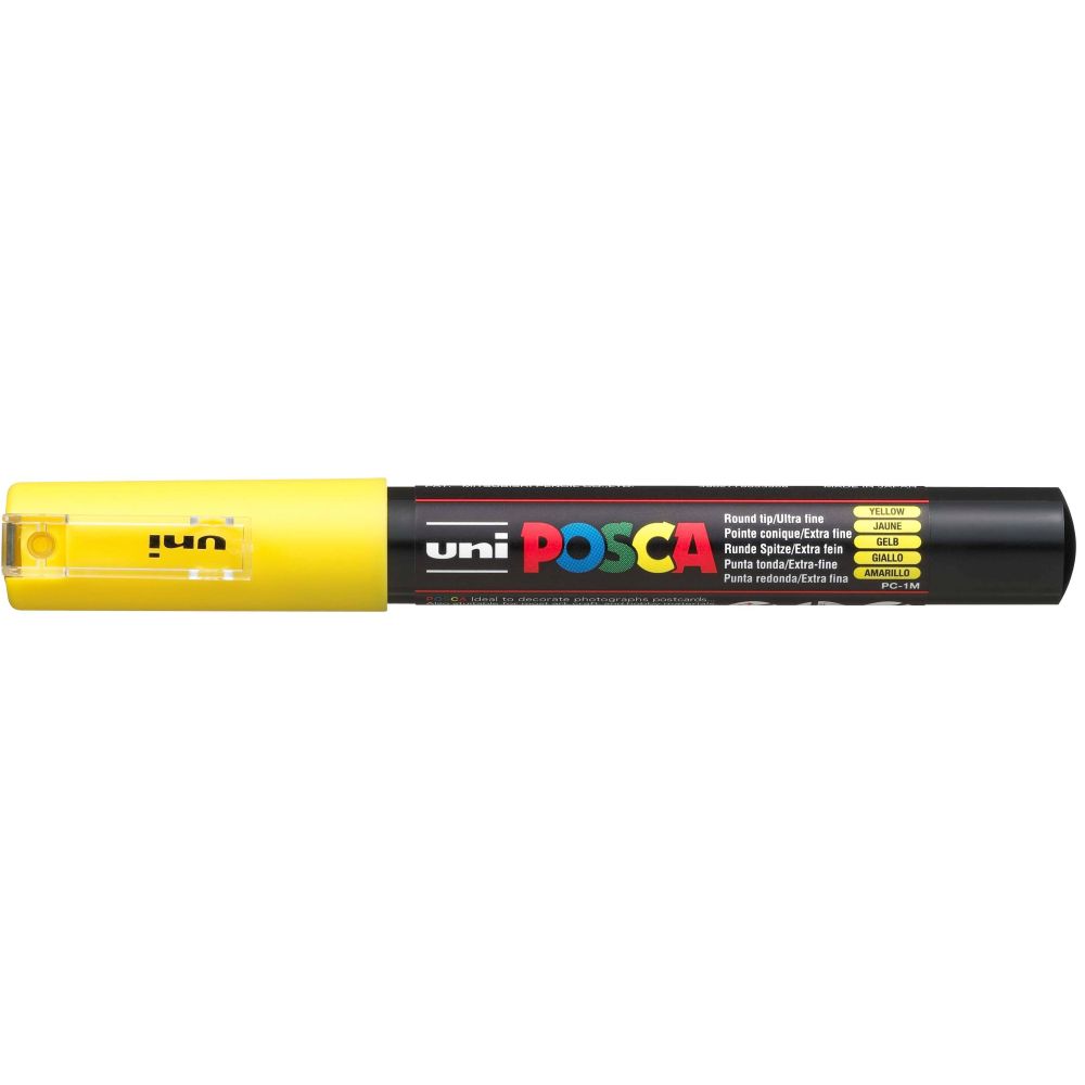 Uni Posca Rotulador Fino Amarillo 2 0,7mm