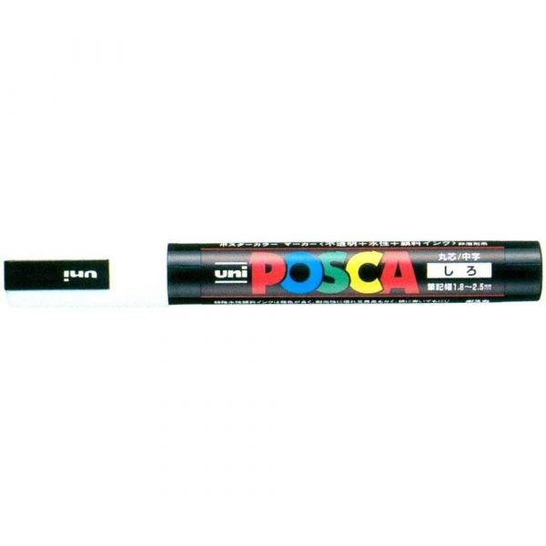 Uni Posca Rotulador Medio Blanco 1,8-2,5mm