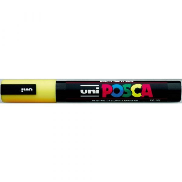 Uni Posca Rotulador Medio Amarillo 1,8-2,5mm