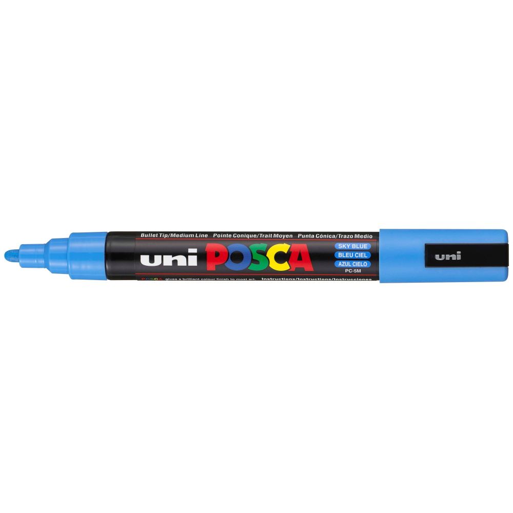 Uni Posca Rotulador Medio Azul Claro 1,8-2,5mm
