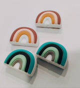 Arco Iris Verde Chupetero Silicona