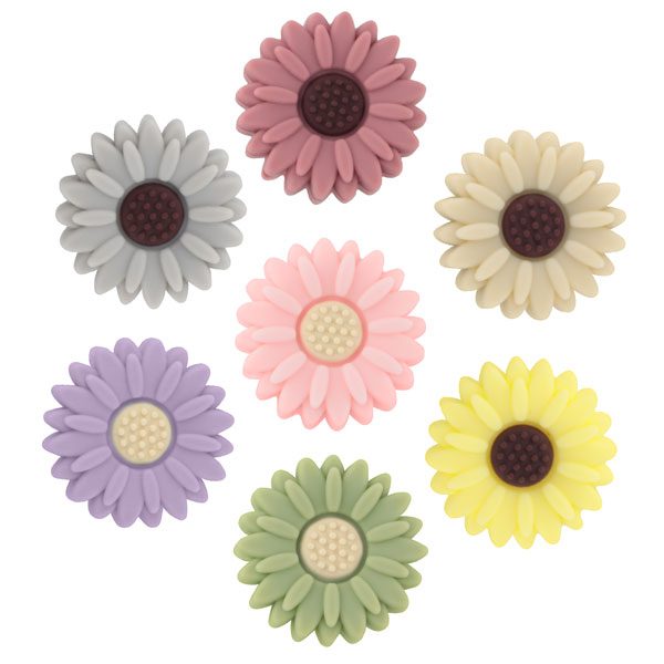 Flor Silicona Crema
