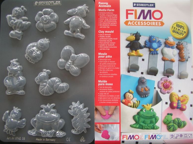 Molde Para Masa Motivos Funny Animals Fimo
