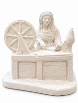 Figura de escayola hilandera