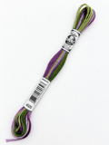 Hilo Dmc Mouliné 4504 burdeos, rosa y verde