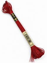 Hilo Dmc Mouliné Efecto Joya E321 Rojo Carmín