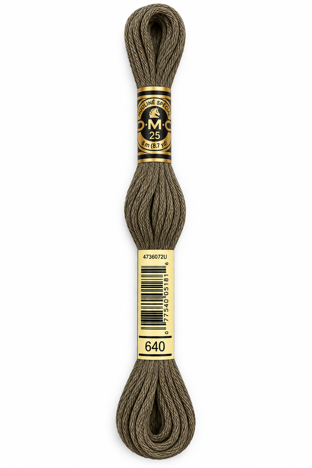 Hilo Dmc Mouliné 640 Gris topo oscuro