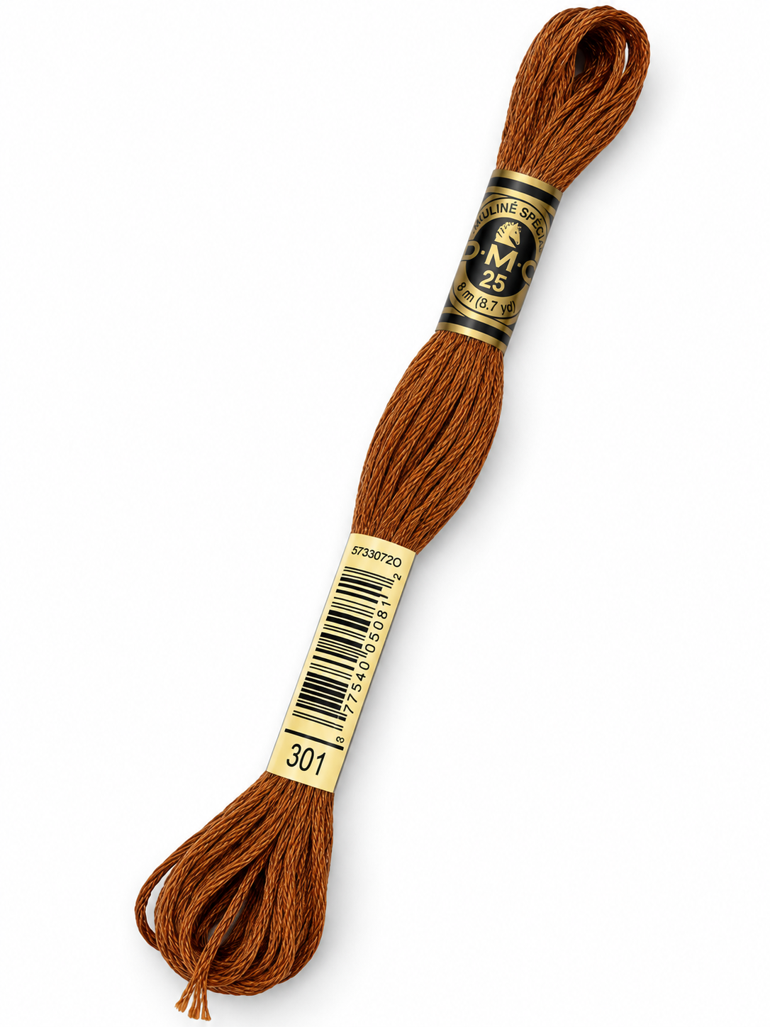 Hilo Dmc Mouliné 301 marrón cobrizo/ castaño rojizo medio